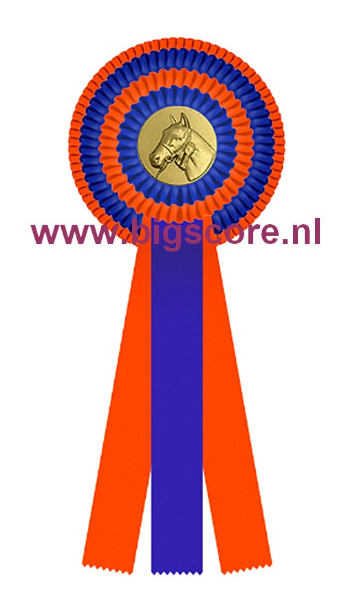 R 04 Multi 4-Ringsrozet Ø 15,5 L: 39,5 cm Blanco met optie Full-Colour logo Ø 50 mm